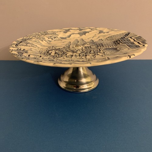 Vintage myott blau weiß - blau,